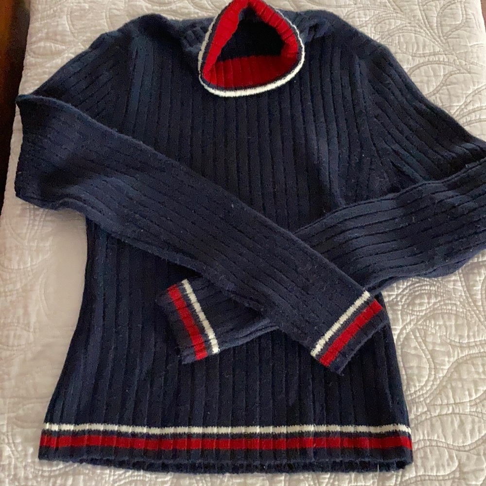 Girls navy sweater. Size medium